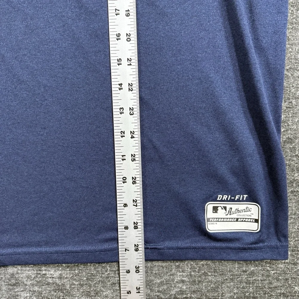 Nike Dri-Fit Minnesota‎ Twins MLB Logo Shirt Size XL Blue Authentic Collection